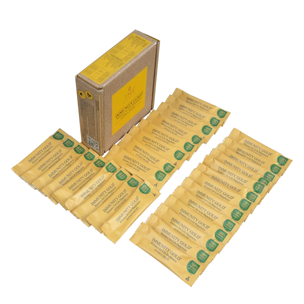 ThsOrganic Immunity Gold - Produs 100% Natural pentru Întărirea Sistemului Imunitar 30 plicuri