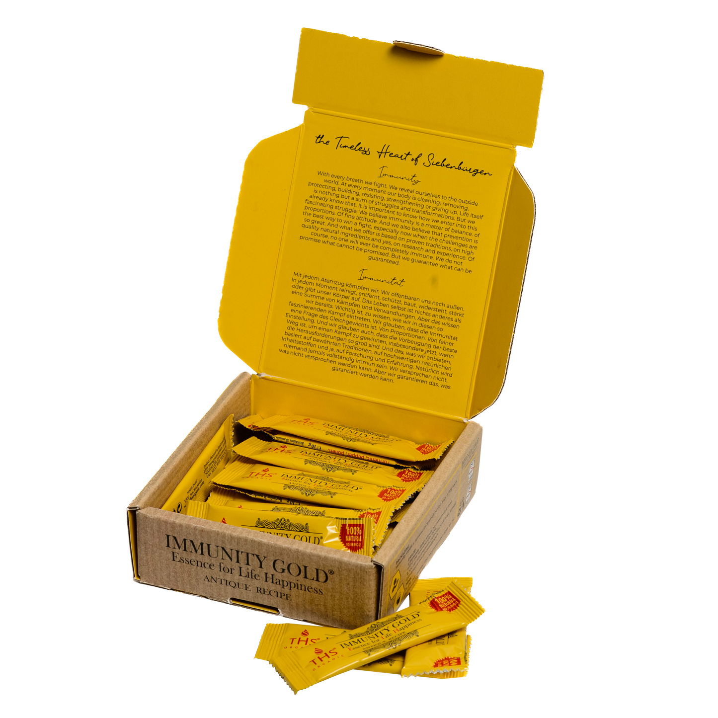 ThsOrganic Immunity Gold - Produs 100% Natural pentru Întărirea Sistemului Imunitar 30 plicuri